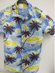 Hawaiian Shirt Blue - Mens Hawaiian Costumes